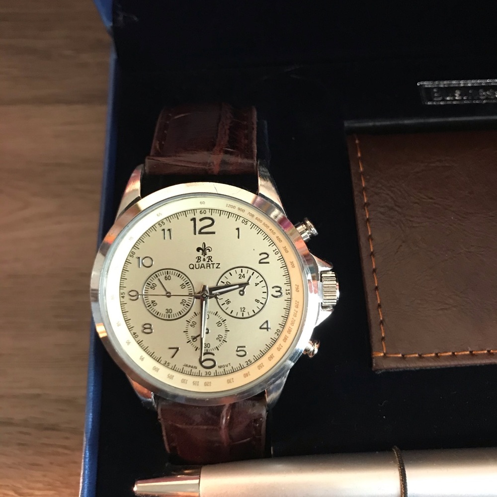 Bella & Rose Watch, Card Holder & Pen Set